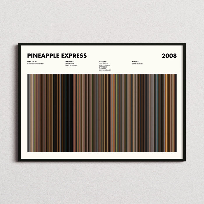 Pineapple Express Movie Barcode Poster