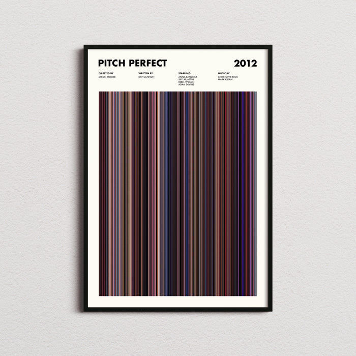 Pitch Perfect Movie Barcode Poster