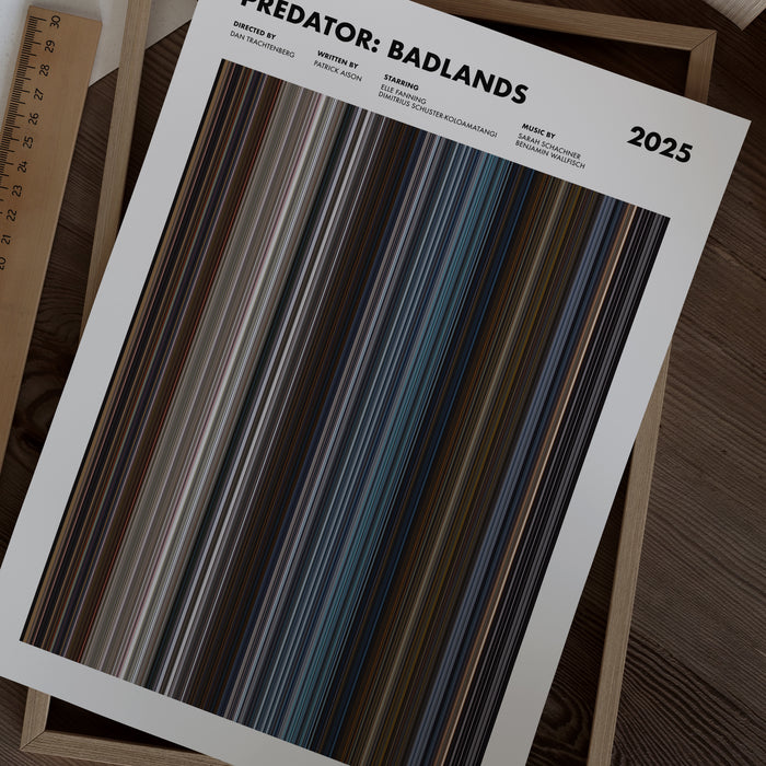 Predator: Badlands Movie Barcode Poster