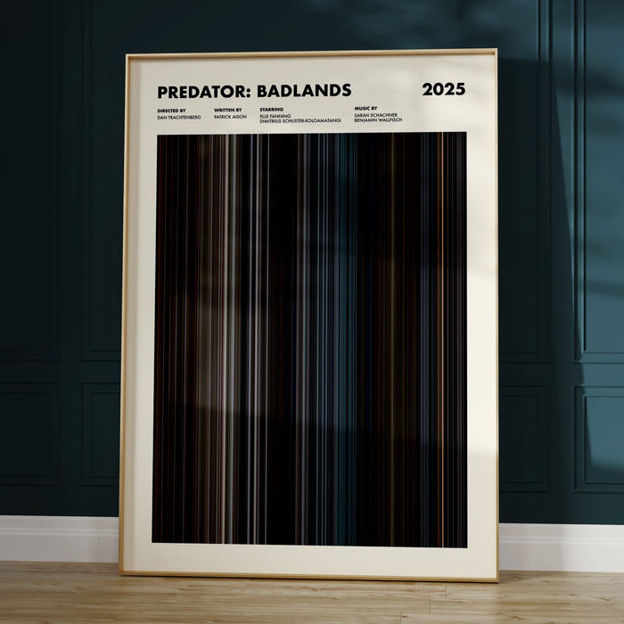 Predator: Badlands Movie Barcode Poster