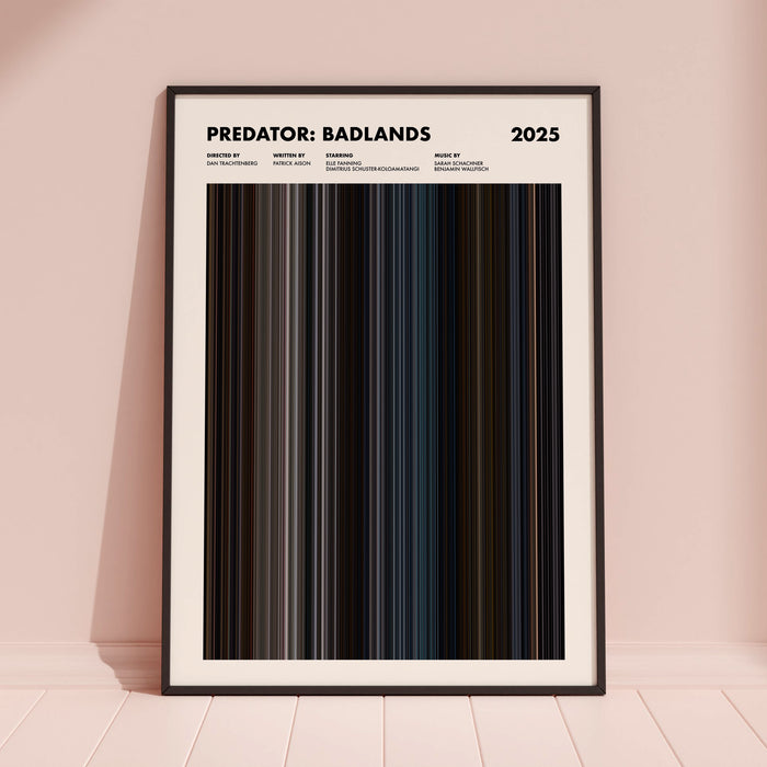 Predator: Badlands Movie Barcode Poster