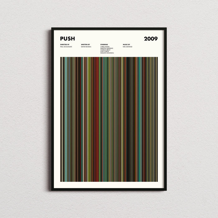 Push Movie Barcode Poster