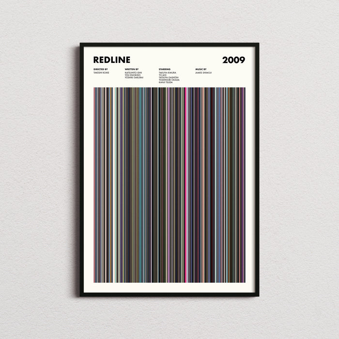 Redline (2009) Movie Barcode Poster