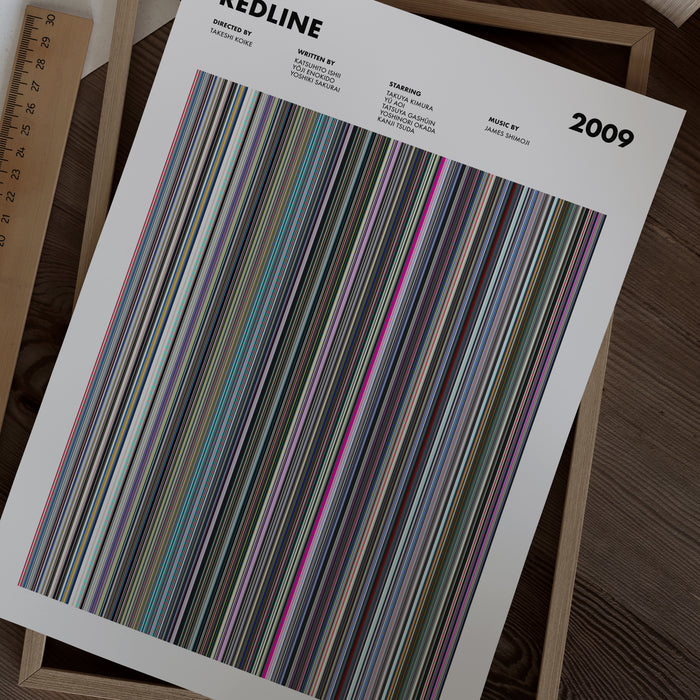 Redline (2009) Movie Barcode Poster