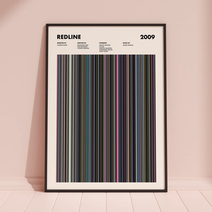 Redline (2009) Movie Barcode Poster