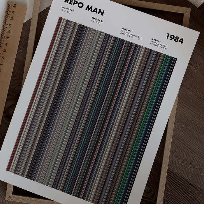 Repo Man Movie Barcode Poster