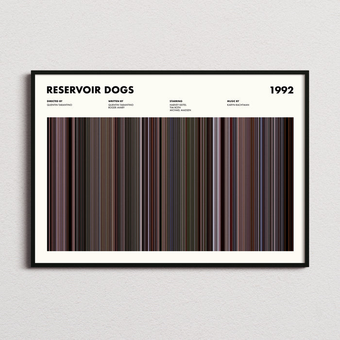 Reservoir Dogs Movie Barcode Poster