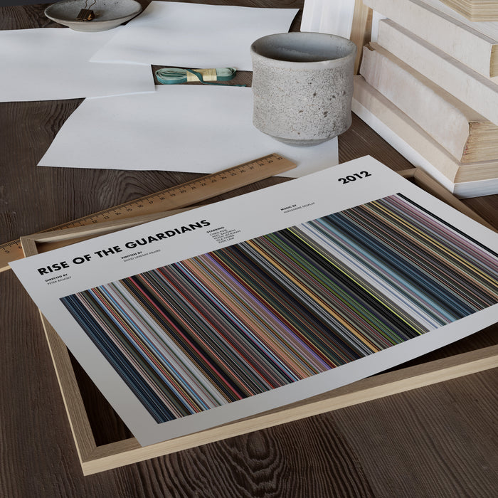 Rise of the Guardians Movie Barcode Poster