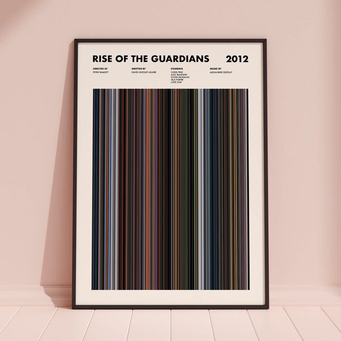 Rise of the Guardians Movie Barcode Poster