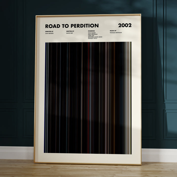 Road To Perdition Movie Barcode Poster