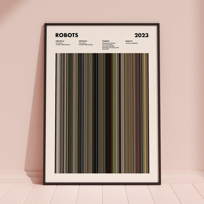 Robots 2023 Movie Barcode Movie Barcode Poster