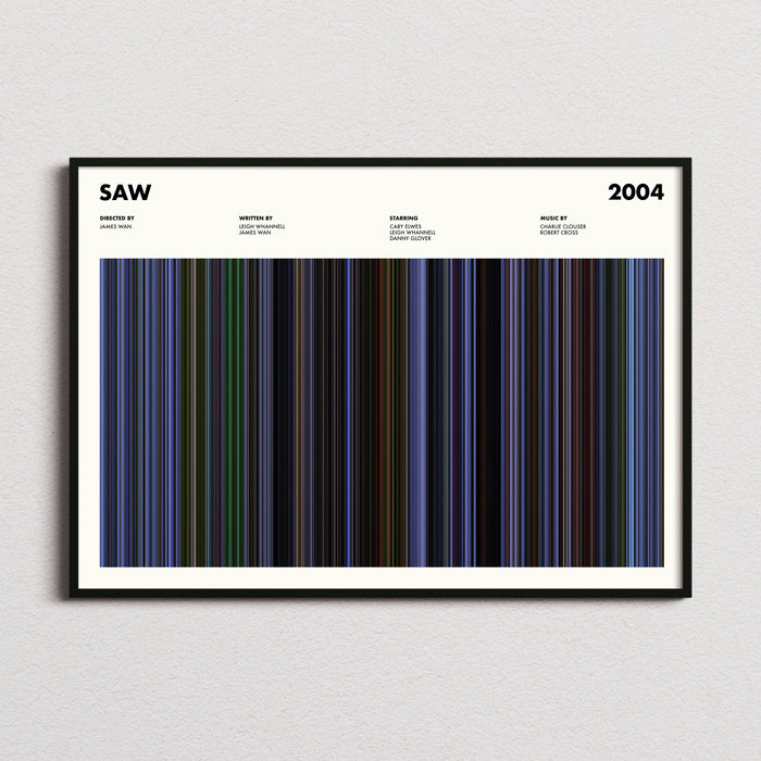 Saw Movie Barcode Poster
