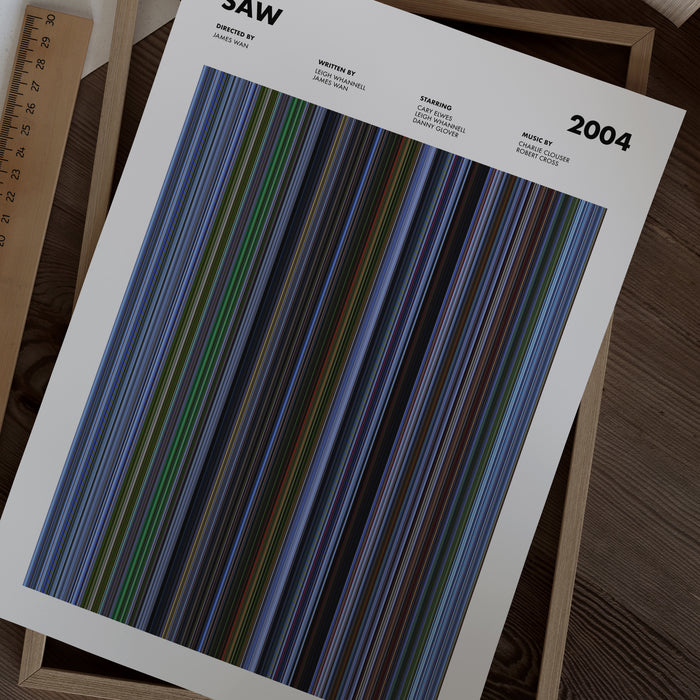 Saw Movie Barcode Poster