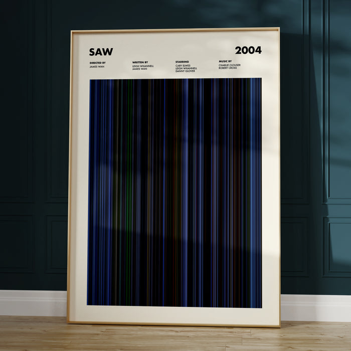 Saw Movie Barcode Poster
