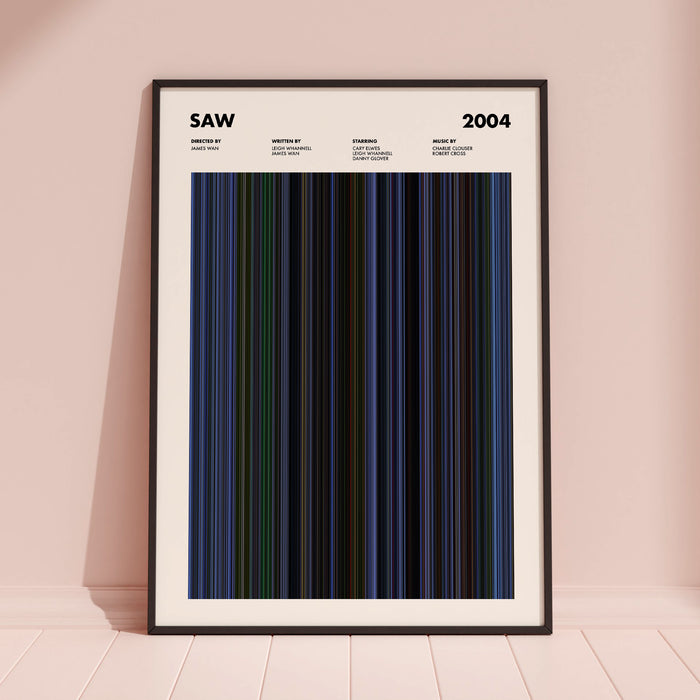 Saw Movie Barcode Poster