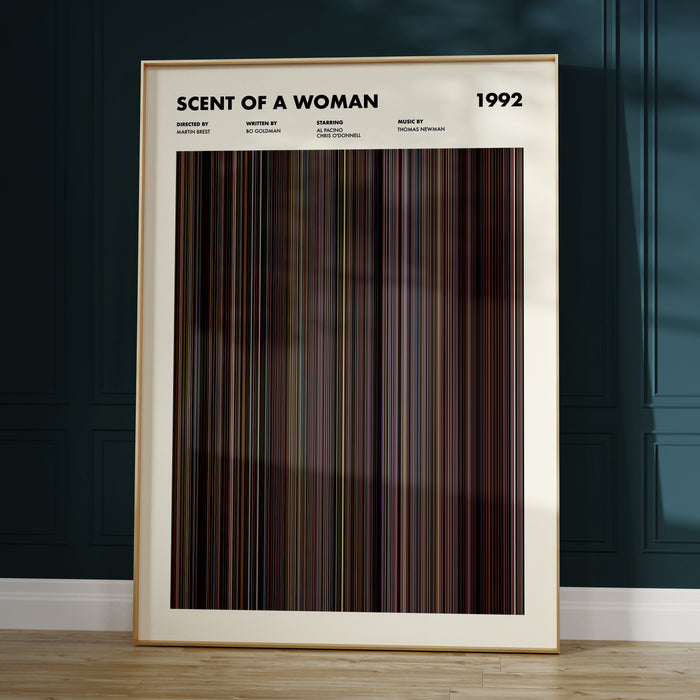 Scent of a Woman Movie Barcode Poster
