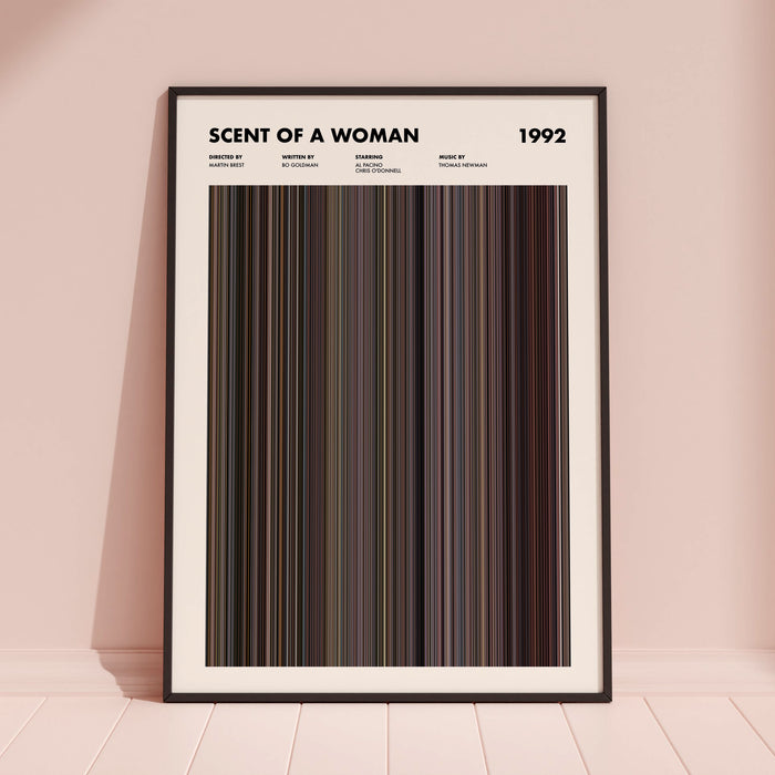 Scent of a Woman Movie Barcode Poster