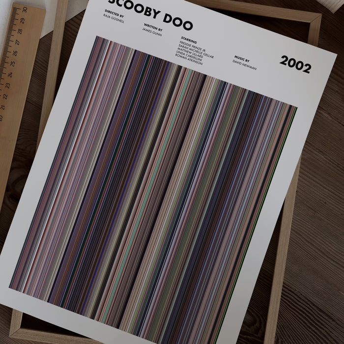 Scooby Doo Movie Barcode Poster
