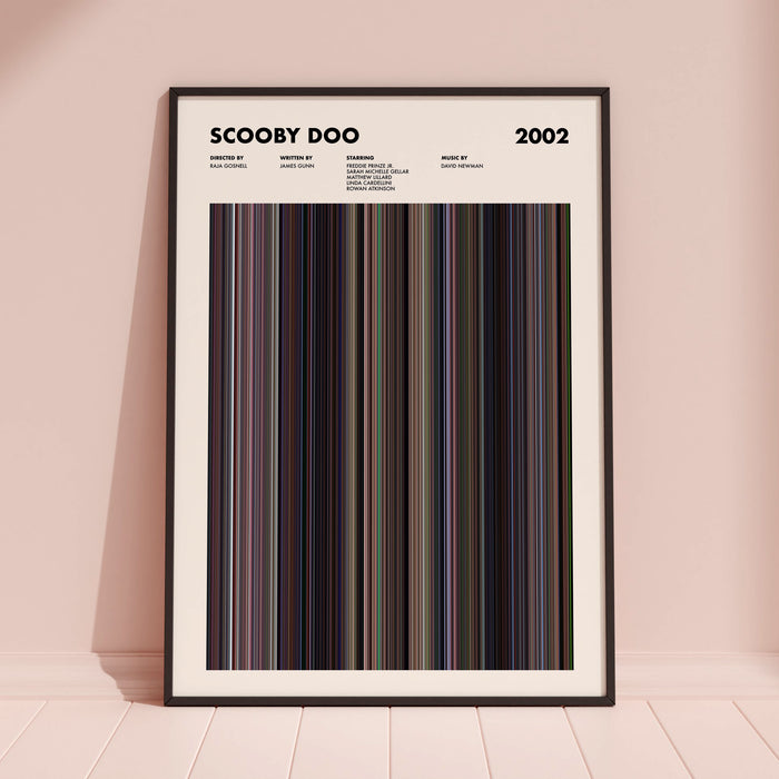 Scooby Doo Movie Barcode Poster