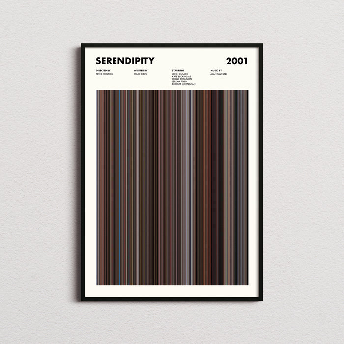 Serendipity Movie Barcode Movie Barcode Poster