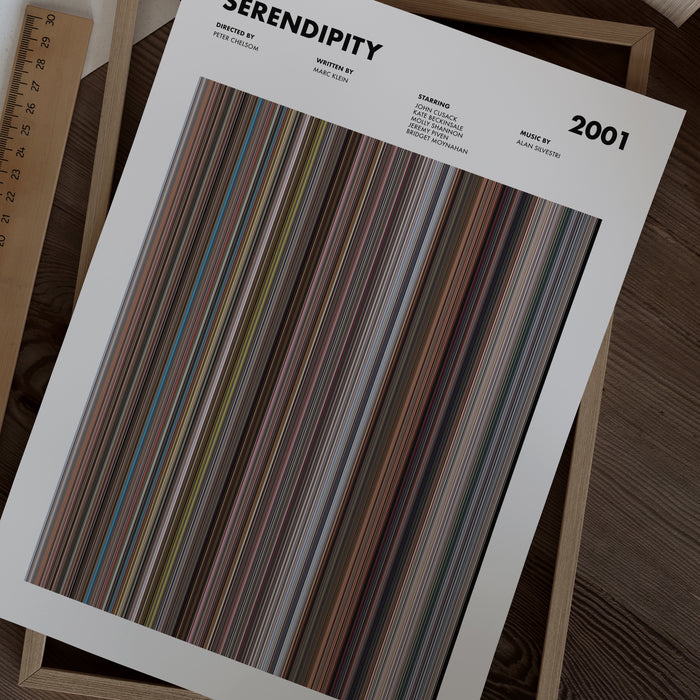 Serendipity Movie Barcode Movie Barcode Poster