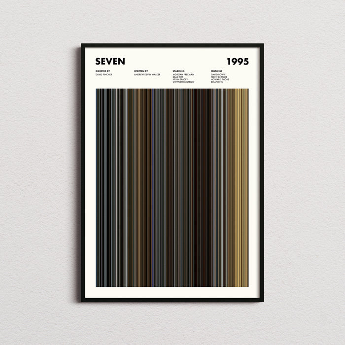 Seven Movie Barcode Poster
