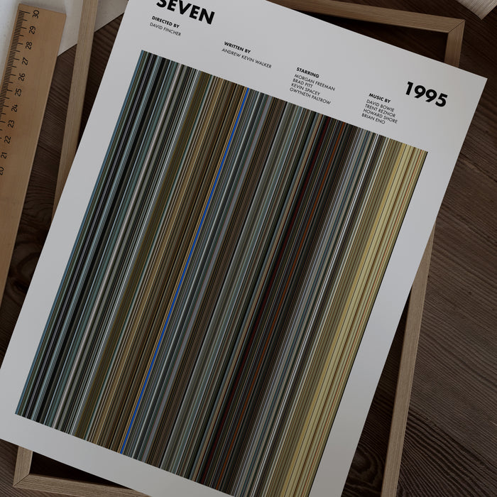 Seven Movie Barcode Poster