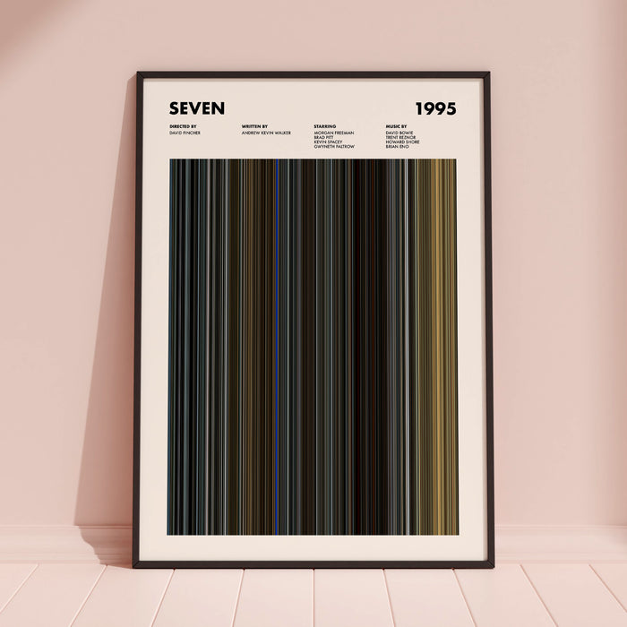 Seven Movie Barcode Poster