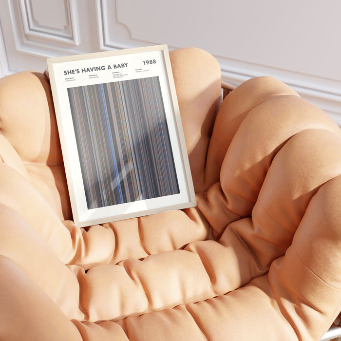 She's Having A Baby Movie Barcode Poster