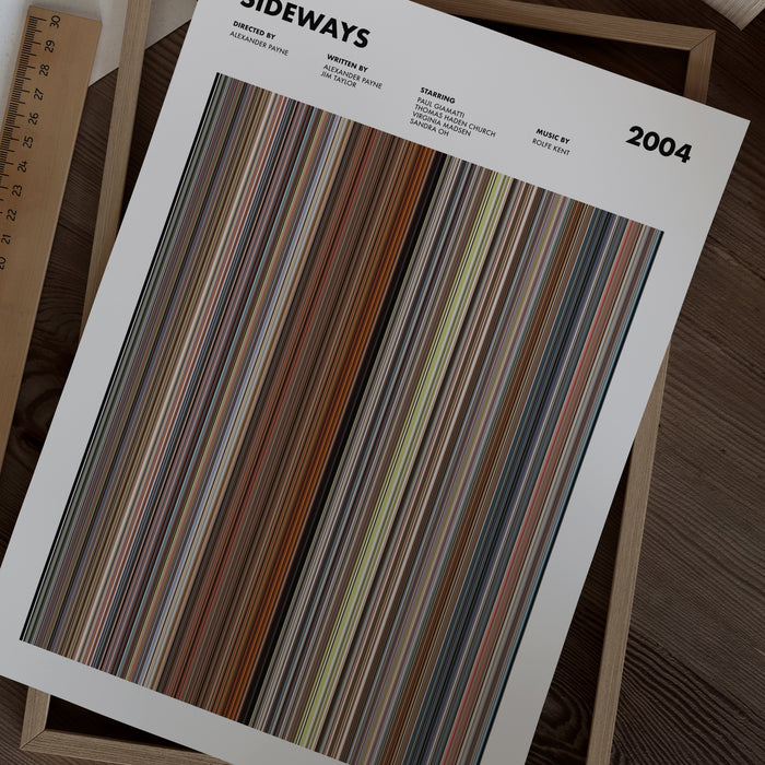 Sideways Movie Barcode Poster