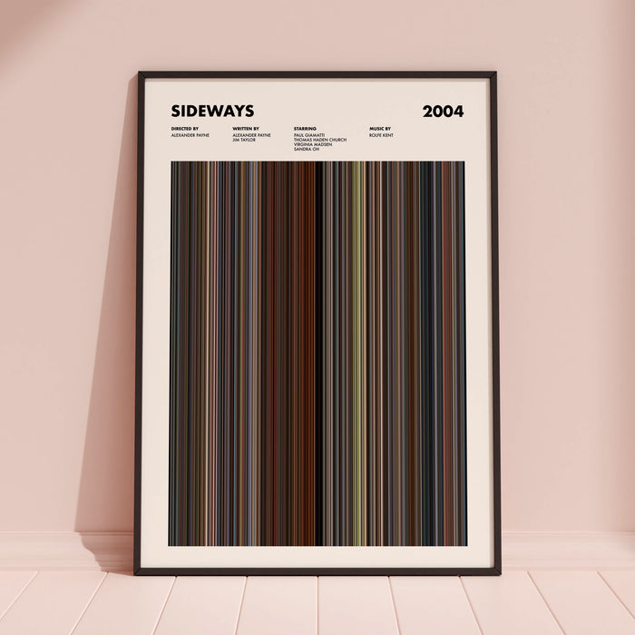 Sideways Movie Barcode Poster