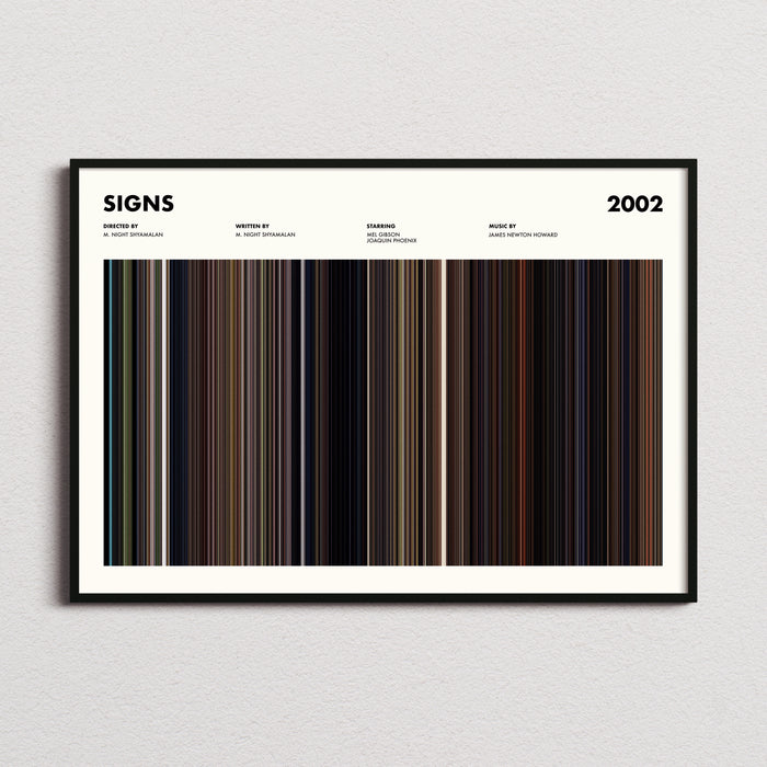 Signs Movie Barcode Poster