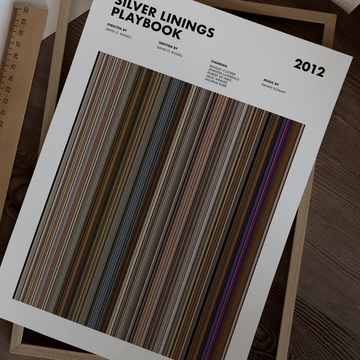 Silver Linings Playbook Movie Barcode Poster