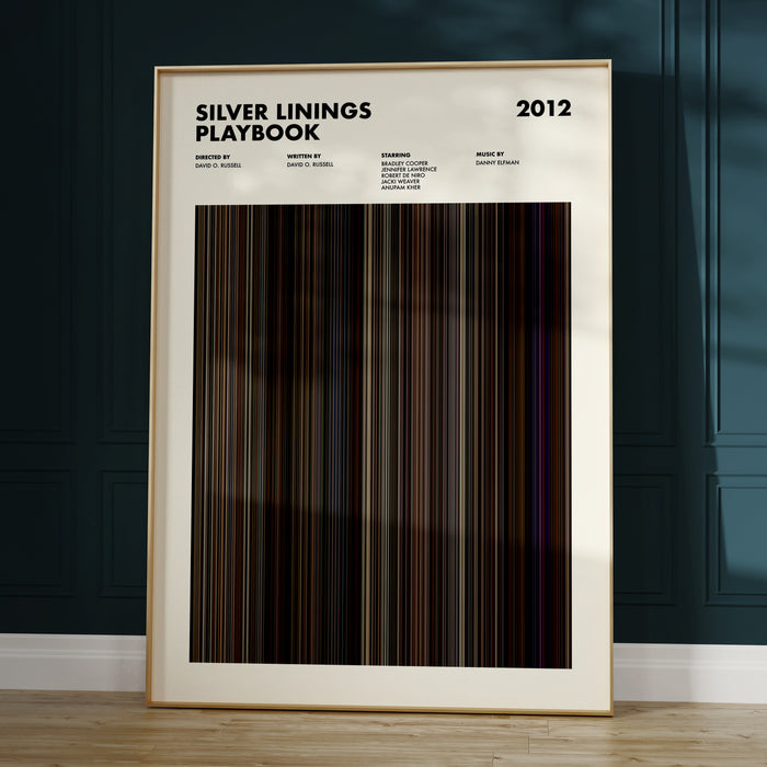 Silver Linings Playbook Movie Barcode Poster