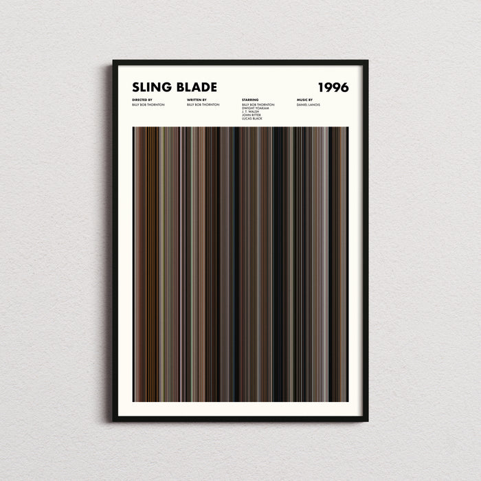 Sling Blade Movie Barcode Poster