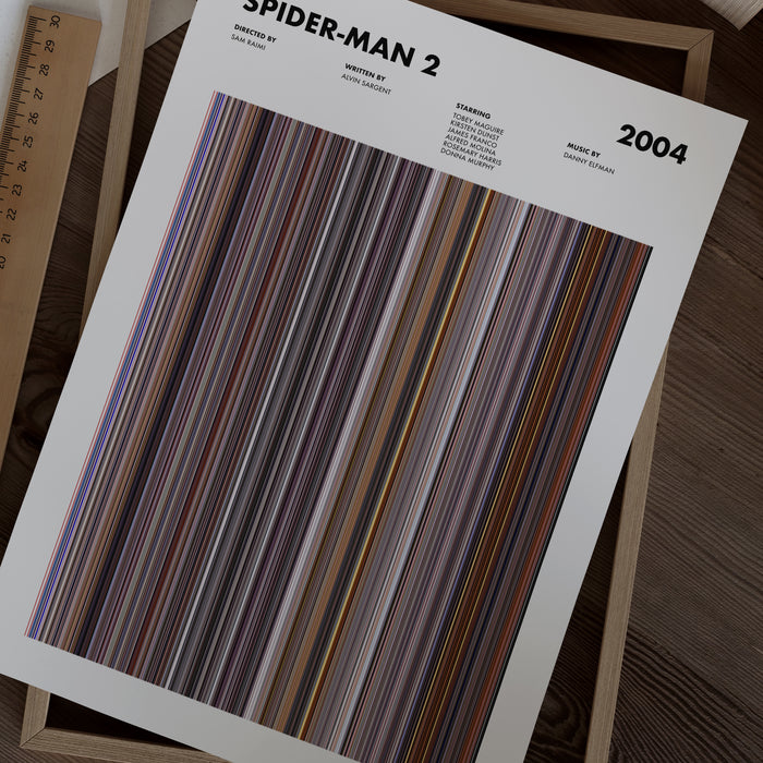 Spider-Man 2 Movie Barcode Poster