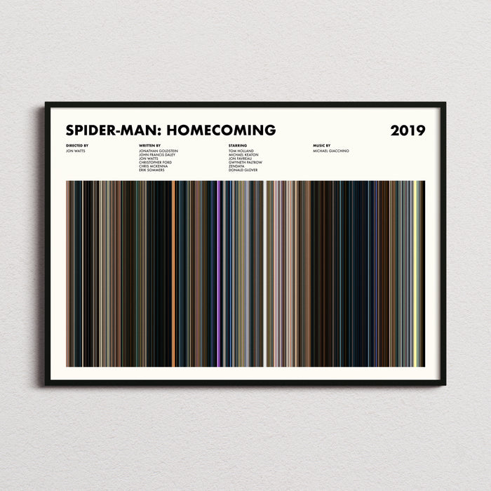 Spider-Man Homecoming Movie Barcode Movie Barcode Poster