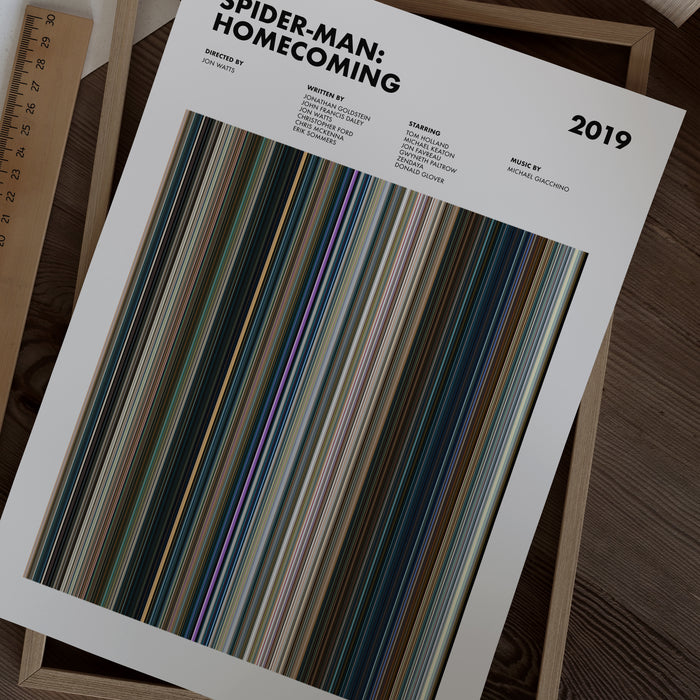 Spider-Man Homecoming Movie Barcode Movie Barcode Poster