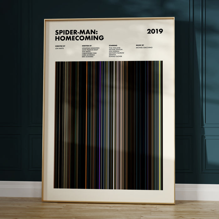 Spider-Man Homecoming Movie Barcode Movie Barcode Poster