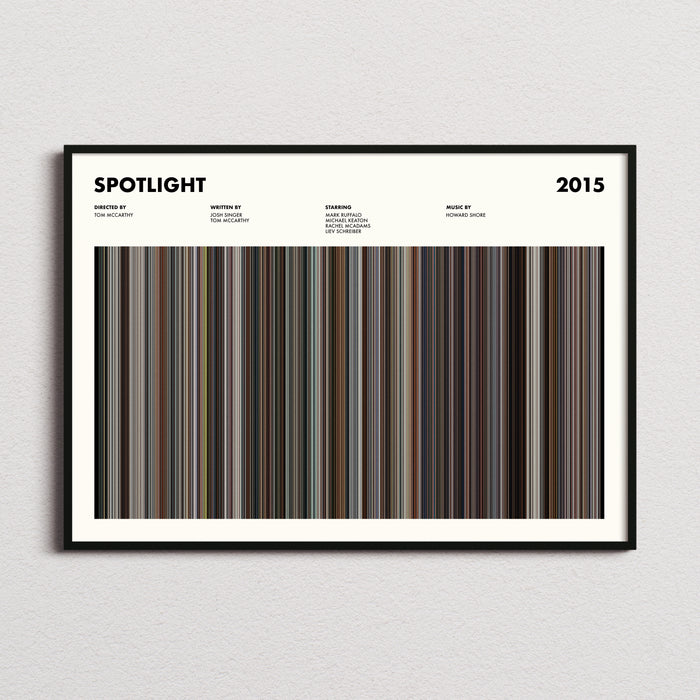 Spotlight Movie Barcode Poster
