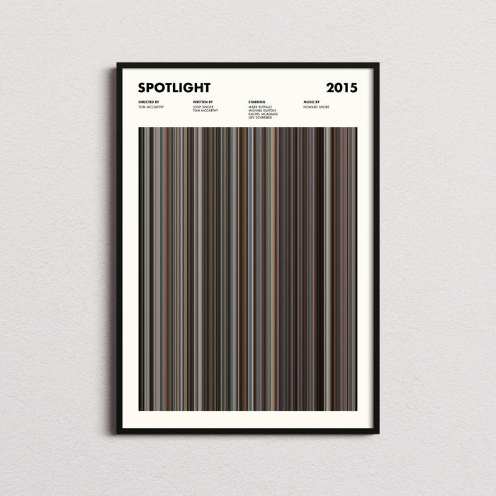 Spotlight Movie Barcode Poster