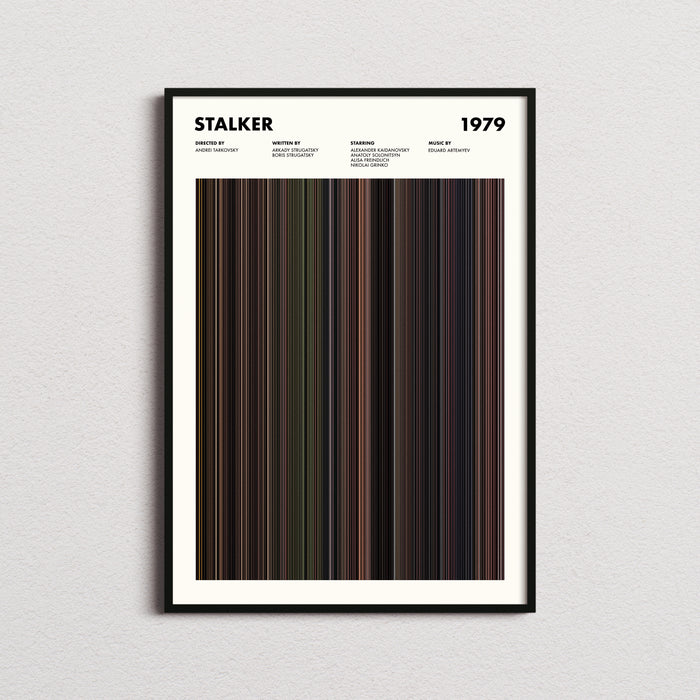 Stalker Movie Barcode Movie Barcode Poster