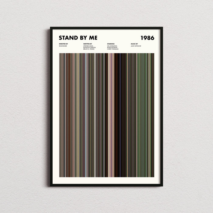 Stand By Me Movie Barcode Poster