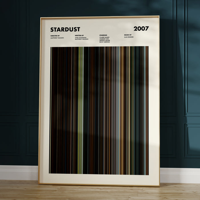 Stardust Movie Barcode Poster