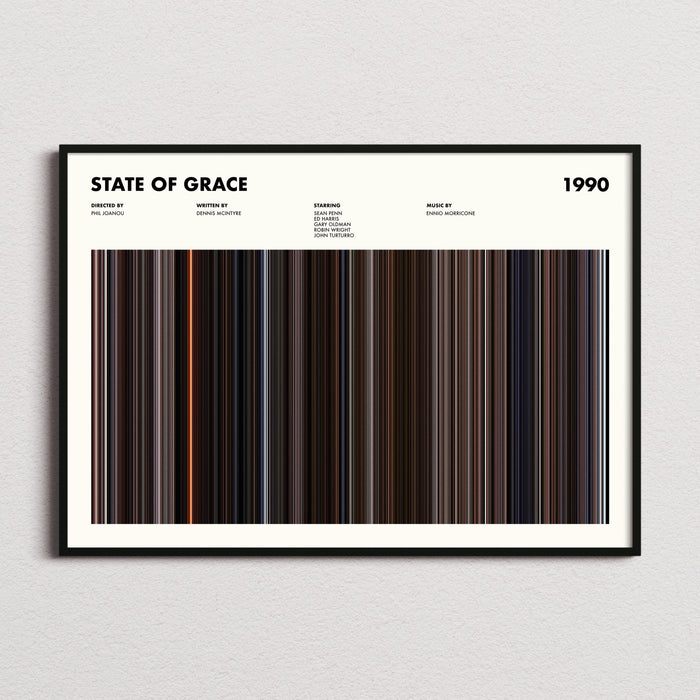 State of Grace Movie Barcode Poster
