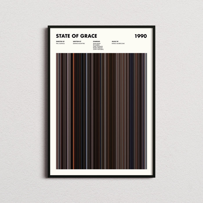 State of Grace Movie Barcode Poster