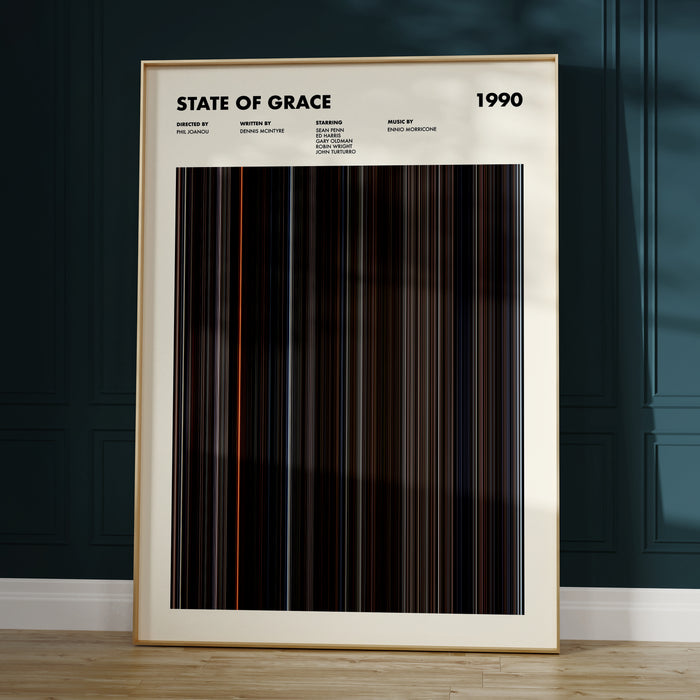 State of Grace Movie Barcode Poster