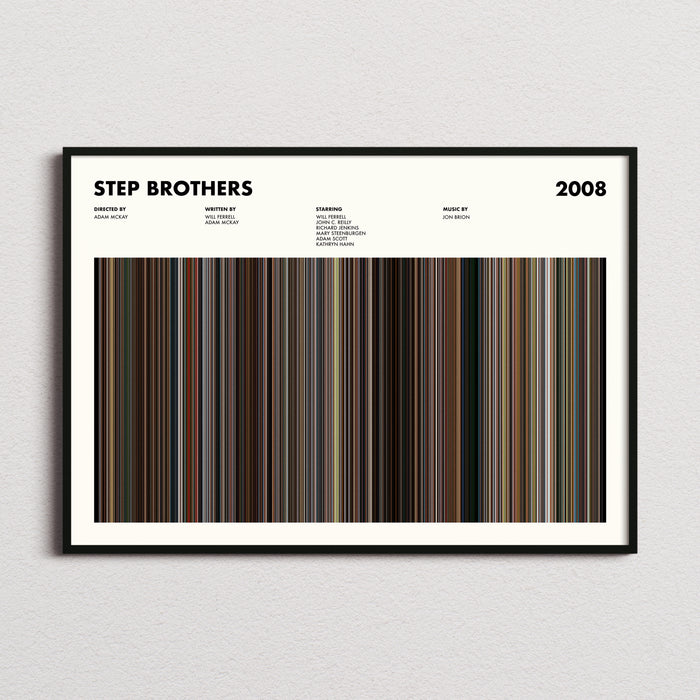 Step Brothers Movie Barcode Poster