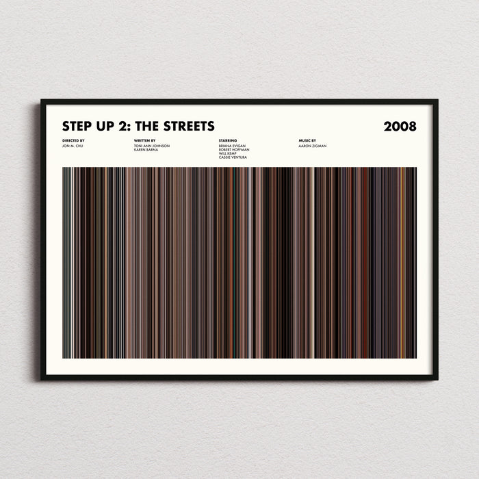 Step Up 2: The Streets Movie Barcode Poster