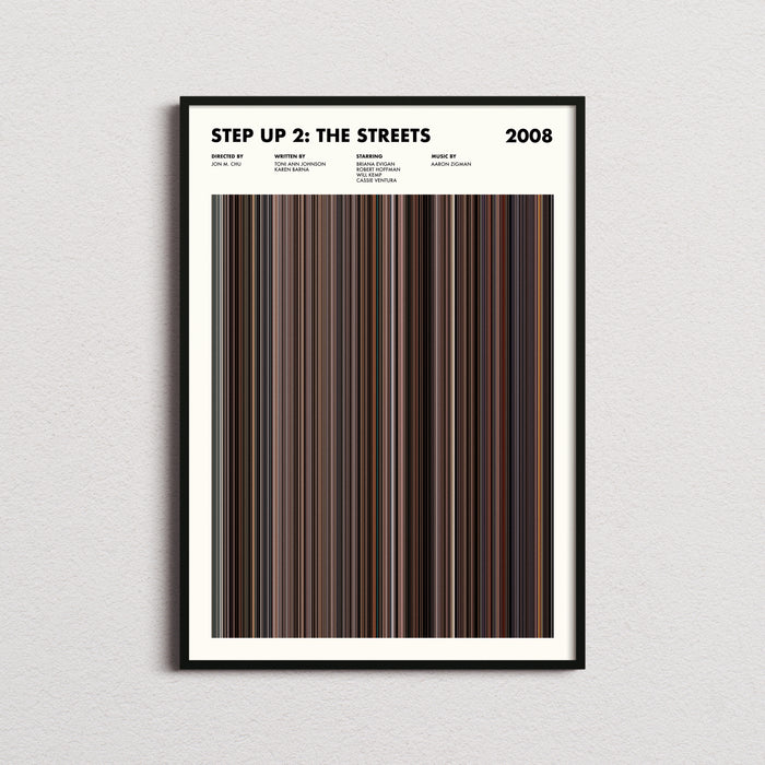 Step Up 2: The Streets Movie Barcode Poster